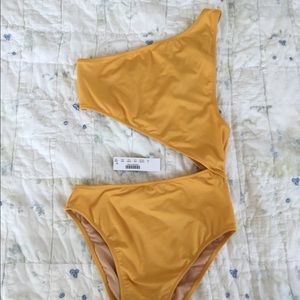 J Crew one shoulder one piece swimsuit